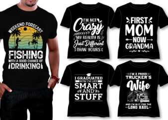 Sunset Typography T-Shirt Design Bundle