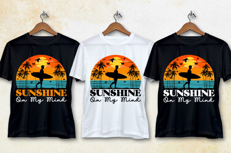 Summer Sunset T-Shirt Design Bundle