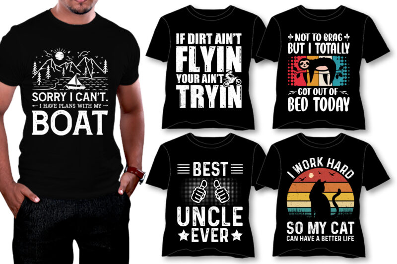 T-Shirt Design Bundle-Trendy Pod Best T-Shirt Design Bundle