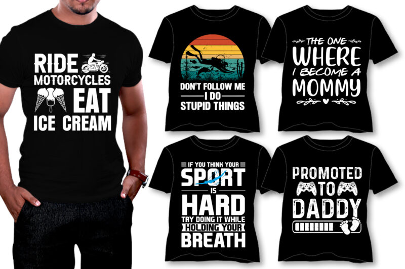 80 Best Selling T-Shirt Design Mega Bundle