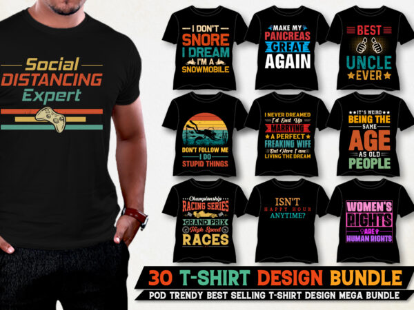 T-shirt design bundle png svg eps