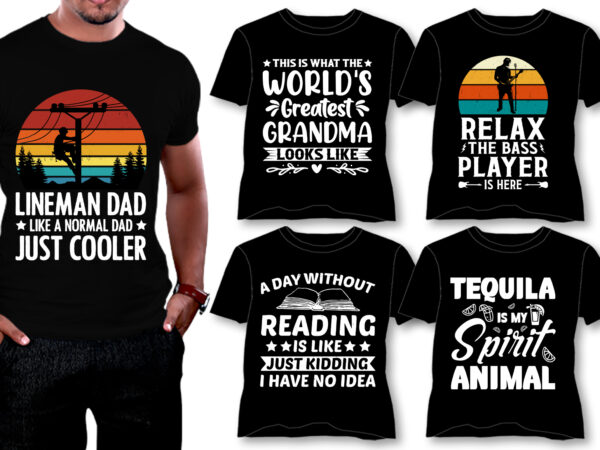 T-shirt design bundle-trendy t-shirt design