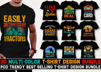 T-Shirt Design Bundle-Trendy T-Shirt Design