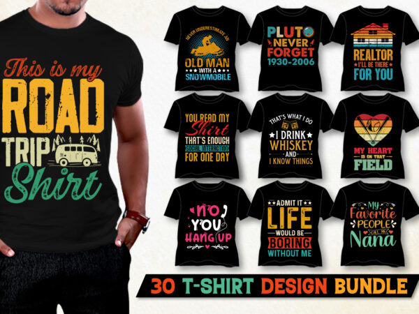 T-shirt design bundle for pod