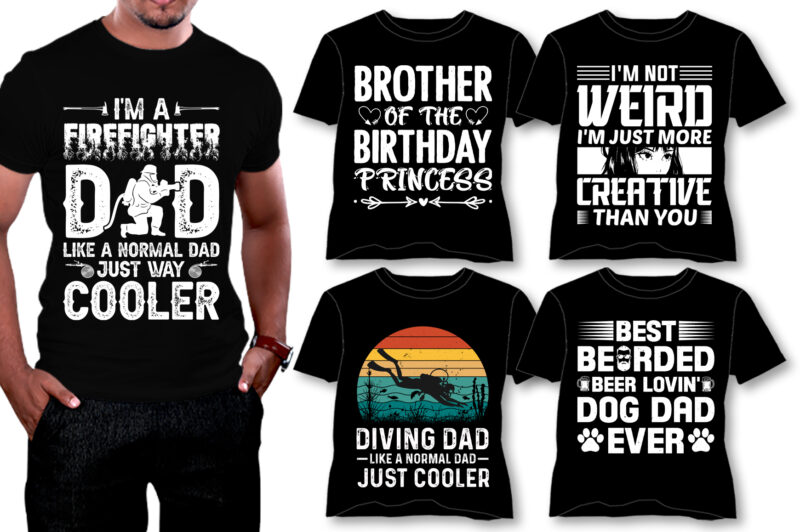 100 Best Selling T-Shirt Design Mega Bundle