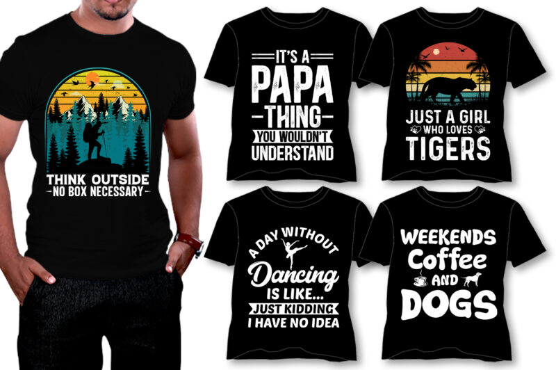 80 Best Selling T-Shirt Design Mega Bundle