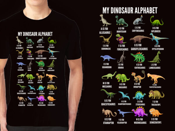 Gift for kids dinosaur alphabet shirt, fall apparel, tank top, hoodie, baby one piece, school shirt, student shirt, kindergarten shirt t-shirt