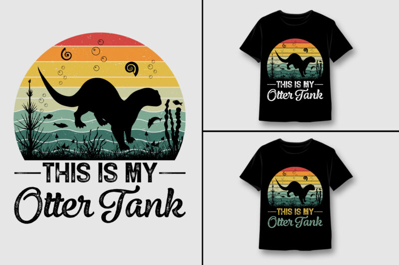 Vintage Retro Sunset T-Shirt Design Bundle