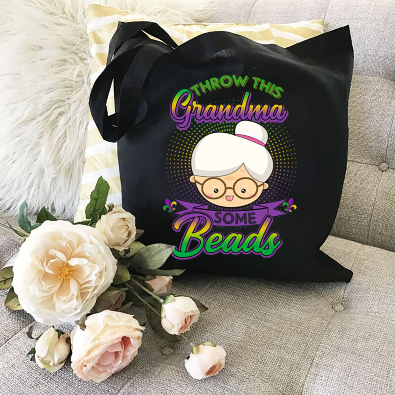 Throw This Grandma Some Beads Funny Mardi Gras Party Costume NL