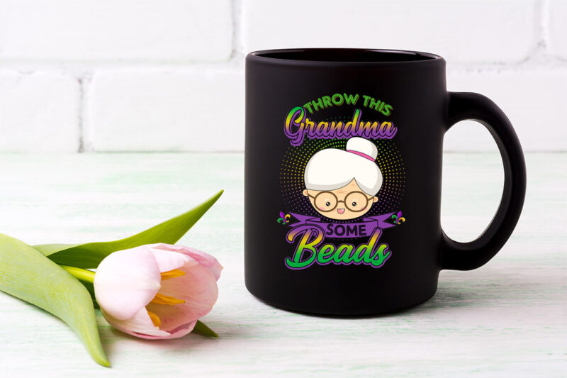 Throw This Grandma Some Beads Funny Mardi Gras Party Costume NL