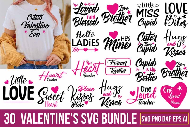 Valentines SVG Bundle