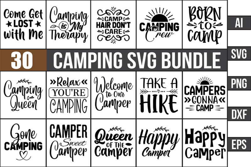 Camping SVG Bundle