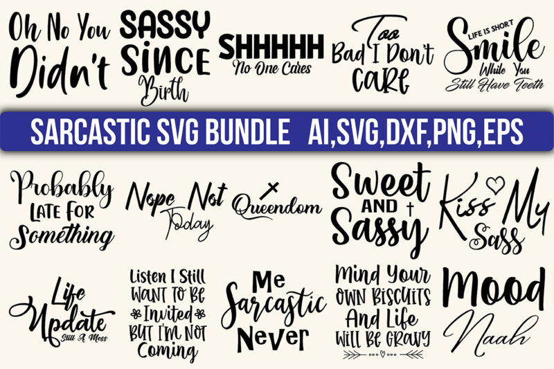 Sarcastic SVG Bundle