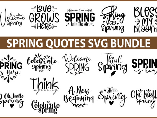 Spring svg bundle t shirt template vector