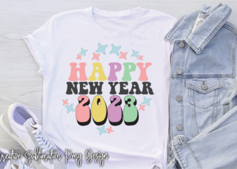 Happy New Year 2023 graphic t shirt