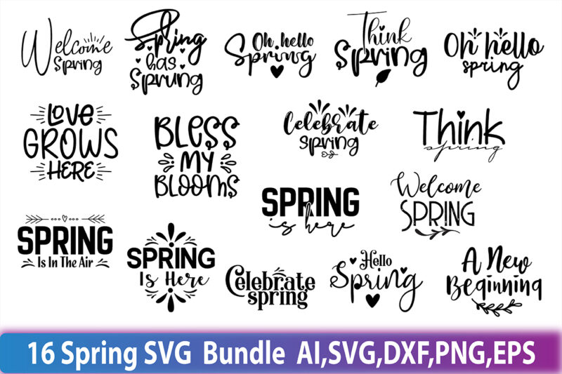 Spring SVG Bundle