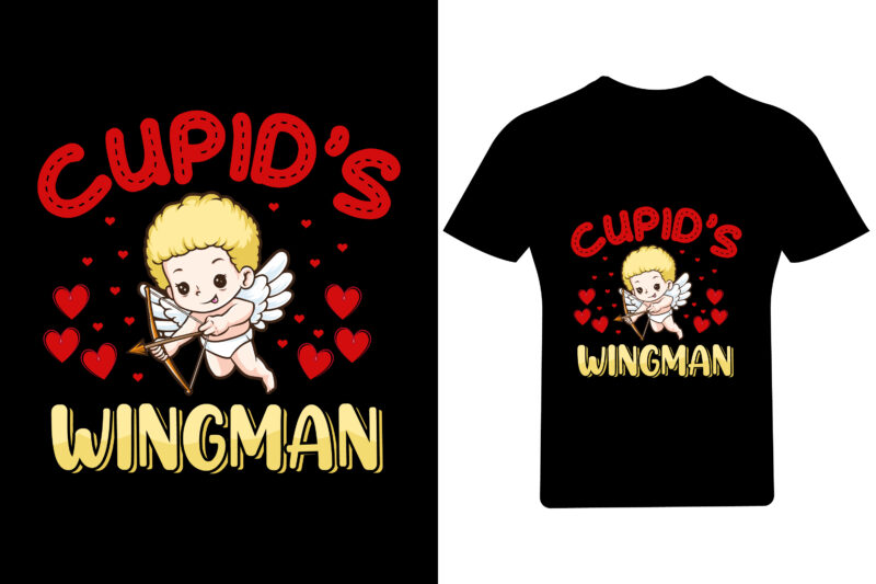 Cupid’s wingman Valentine T Shirt ,