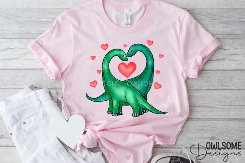 Valentine’s Day Dinosaur Couple