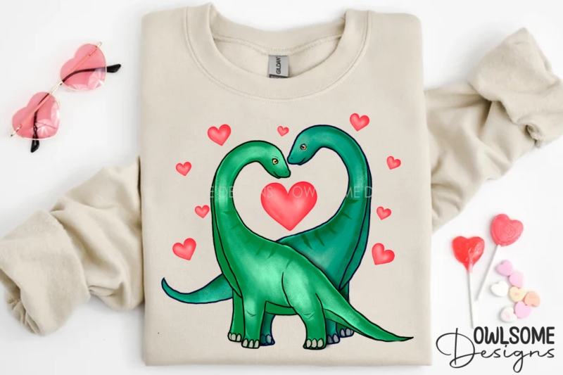 Valentine’s Day Dinosaur Couple