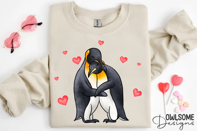 Valentine’s Day Penguin Couple