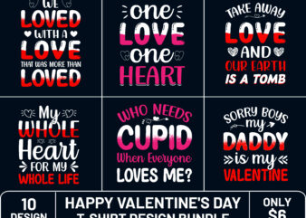 Valentine’s Day T-Shirt bundle ,Happy Valentine t-shirt design bundle , valentine’s day typography bundle quotes, be mine design,be my valentine design,cricut,cute heart vector, funny valentines typography design, happy valentine shirt