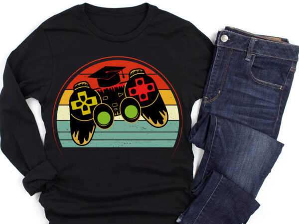 Video game retro vintage sunset t-shirt graphic