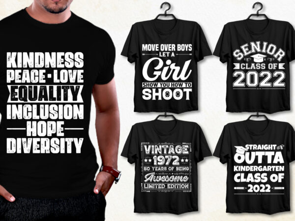 Vintage t-shirt design bundle