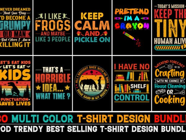 Vintage t-shirt design bundle