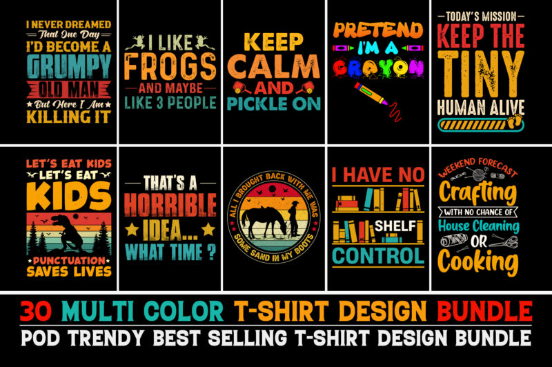 Vintage T-Shirt Design Bundle