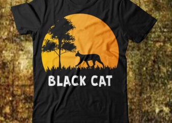 Black Cat T-shirt Design,cat t-shirt design, cat t shirt design, t shirt design site, t shirt designer website, design t shirts with canva, t shirt designers, kitty t shirt design,