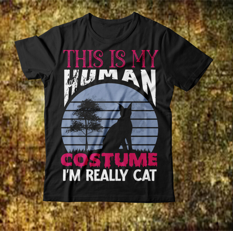 This Is My Human Costume I’m Really Cat T-shirt Design,cat t-shirt design, cat t shirt design, t shirt design site, t shirt designer website, design t shirts with canva, t