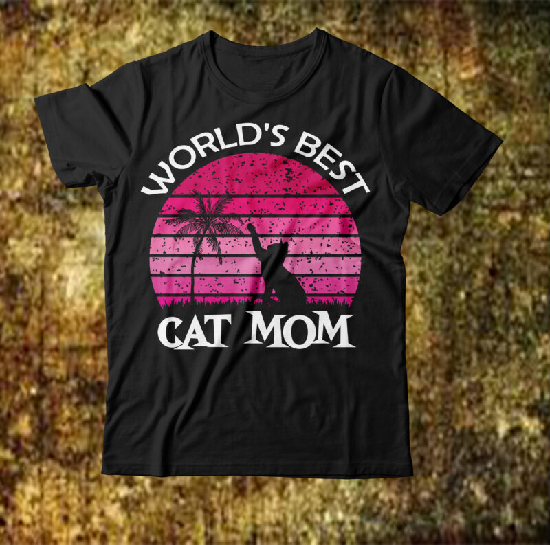 World's Best Cat Mom T-shirt Design,cat t-shirt design, cat t shirt design, t shirt design site, t shirt designer website, design t shirts with canva, t shirt designers, kitty t