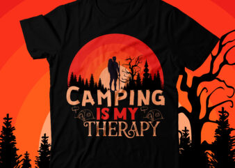 Camping is My Therapy T-Shirt Design, Camping Crew T-Shirt Design , Camping Crew T-Shirt Design Vector , camping T-shirt Desig,Happy Camper Shirt, Happy Camper Tshirt, Happy Camper Gift, Camping Shirt,