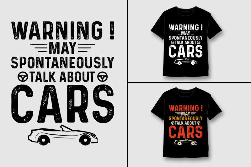 Car Train Lover T-Shirt Design Bundle