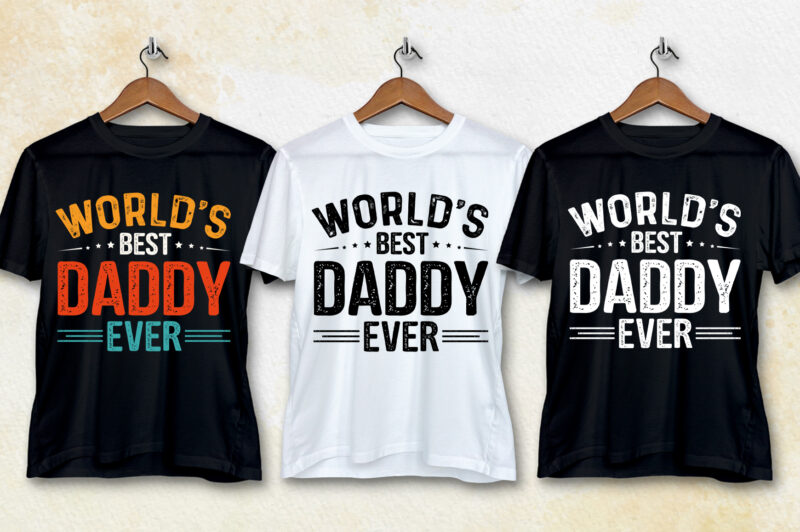 Dad Sunset Vintage T-Shirt Design Bundle