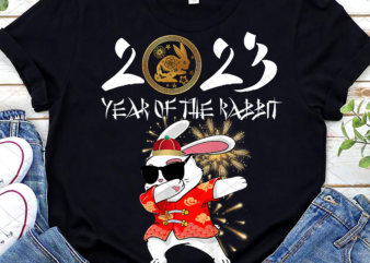 Year Of The Rabbit 2023 Chinese New Year 2023 Dabbing Rabbit NL t shirt design template