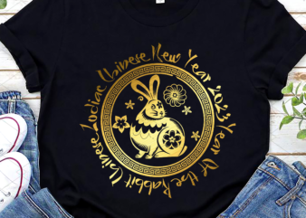 Year Of the Rabbit Chinese Zodiac Chinese New Year 2023 NL t shirt design template