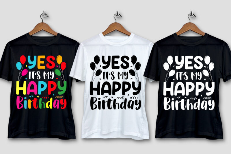 Birthday T-Shirt Design Bundle