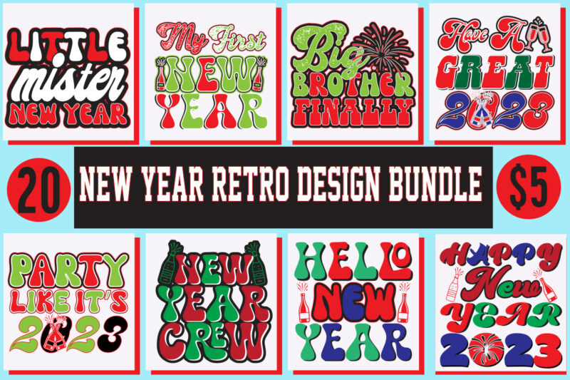 New year retro design bundle,New Year's 2023 Png, New Year Same Hot Mess Png, New Year's Sublimation Design, Retro New Year Png, Happy New Year 2023 Png, 2023 Happy New