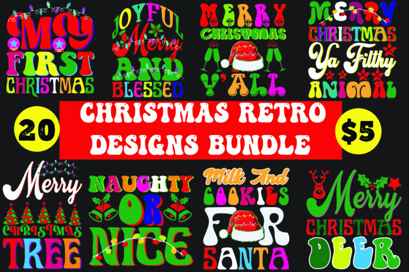 Christmas retro design bundle, mega bundle, Christmas design mega bundle, Merry Readmas T-Shirt Design , Merry Readmas Sublimation SVG , Christmas SVG Mega Bundle , 220 Christmas Design , Christmas