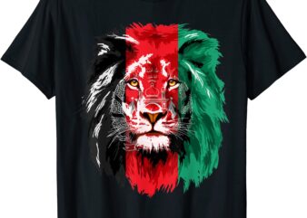 afghanistan flag lion free afghanistan t shirt men