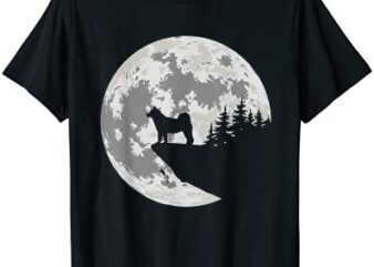 akita dog halloween design apparel t shirt men