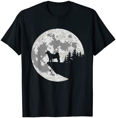 Akita dog halloween design apparel t shirt men