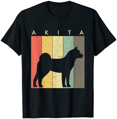 Akita dog retro vintage t shirt men
