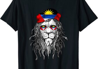 antigua and barbuda tshirt antigua and barbuda flag lion tee men