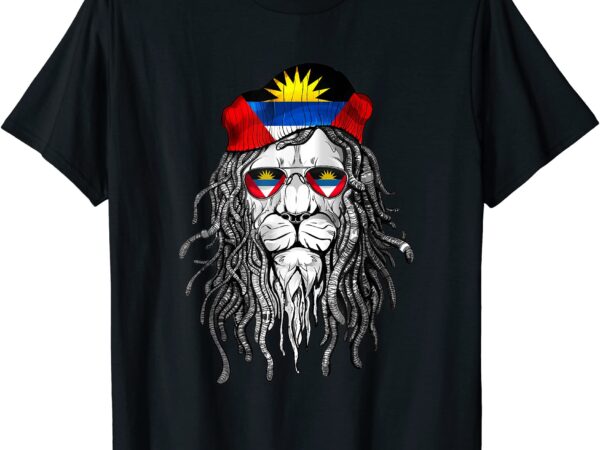 Antigua and barbuda tshirt antigua and barbuda flag lion tee men