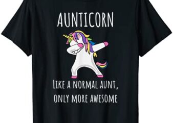 aunticorn like an aunt only awesome dabbing unicorn t shirt t shirt men