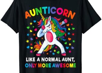 aunticorn like an aunt only awesome dabbing unicorn women t shirt men
