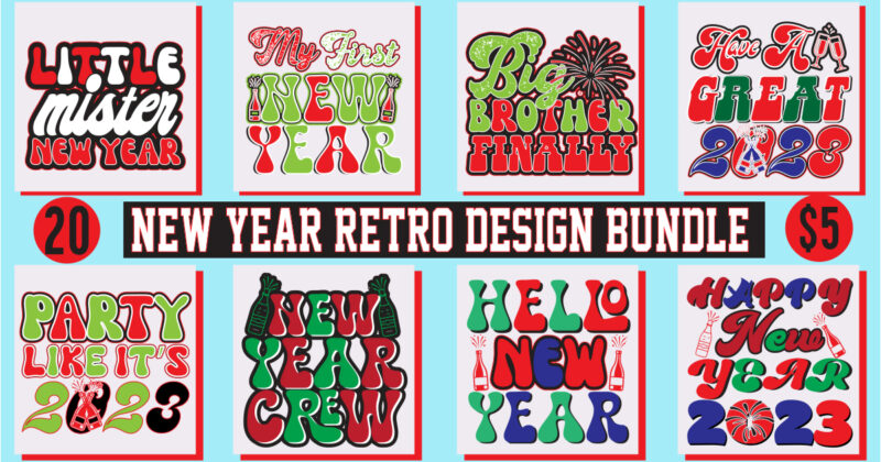 New year retro design bundle,New Year's 2023 Png, New Year Same Hot Mess Png, New Year's Sublimation Design, Retro New Year Png, Happy New Year 2023 Png, 2023 Happy New