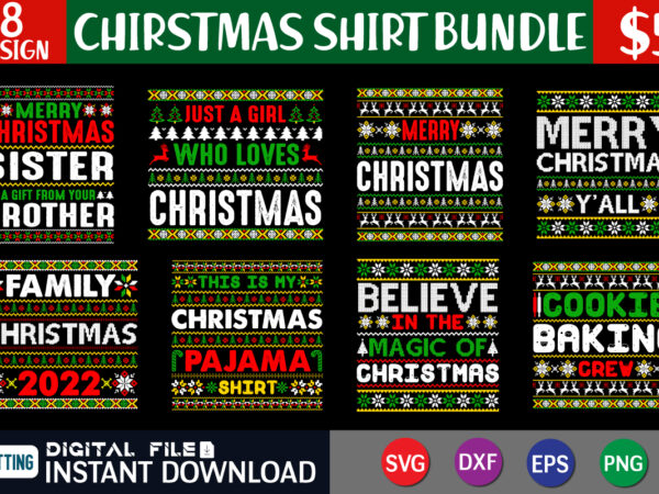 Christmas pattern t shirt bundle Christmas pattern t shirt bundle